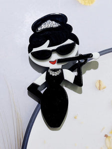 Lady in Black Broach