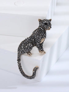 Gunmetal Bling Tiger Broach