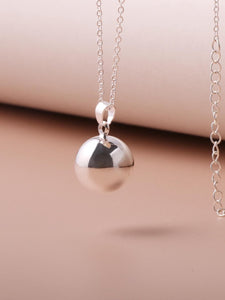 Silver Necklace with silver ball Necklace (Silver)