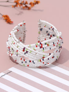 White Bangle (1) (White seed bead)