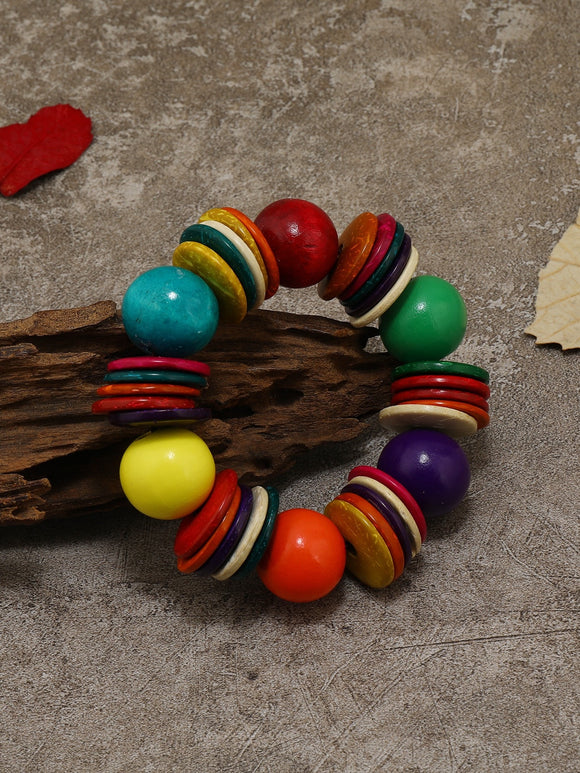 Multi color Wooden Bracelet