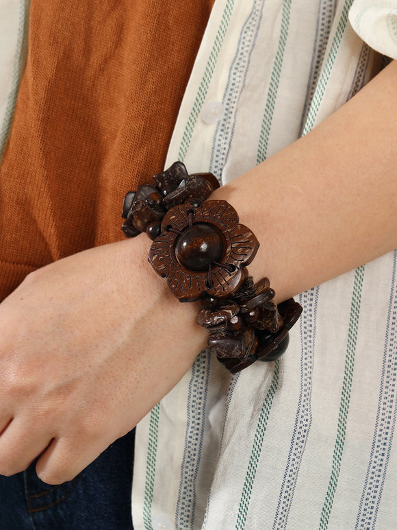 Brown Wooden Bracelet