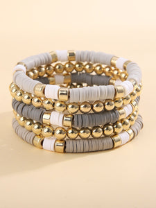 Grey and gold stack