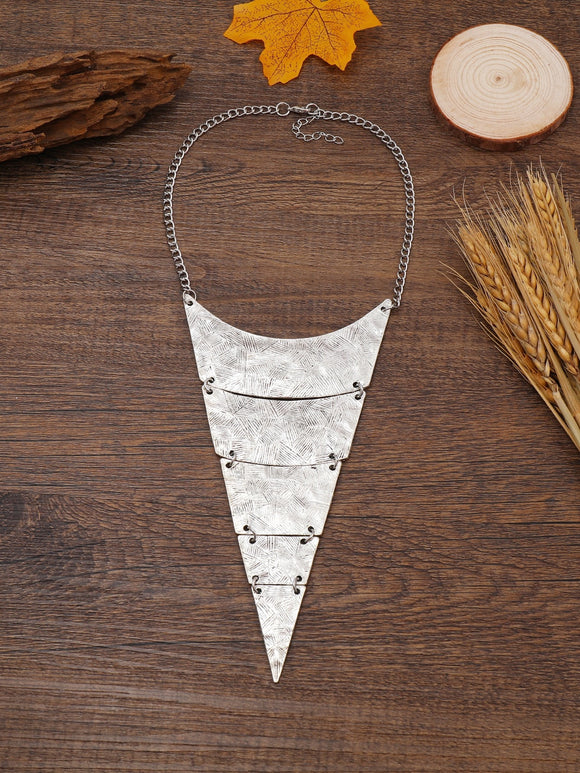 Silver Triangle Necklace