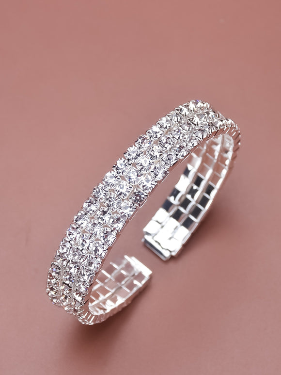 Silver bling bangle